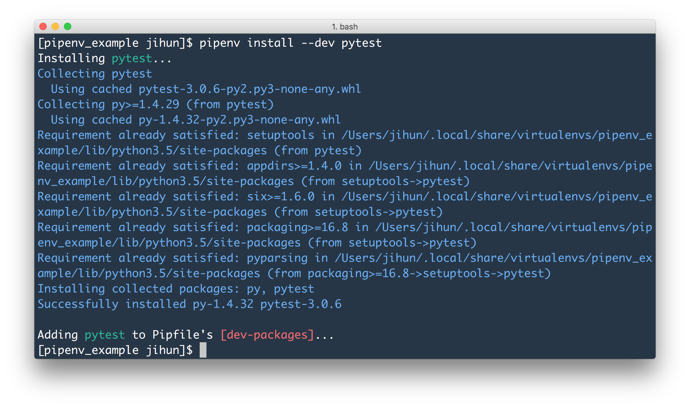 Pipenv으로 Python 프로젝트 관리하기 – Jihun's Development Blog