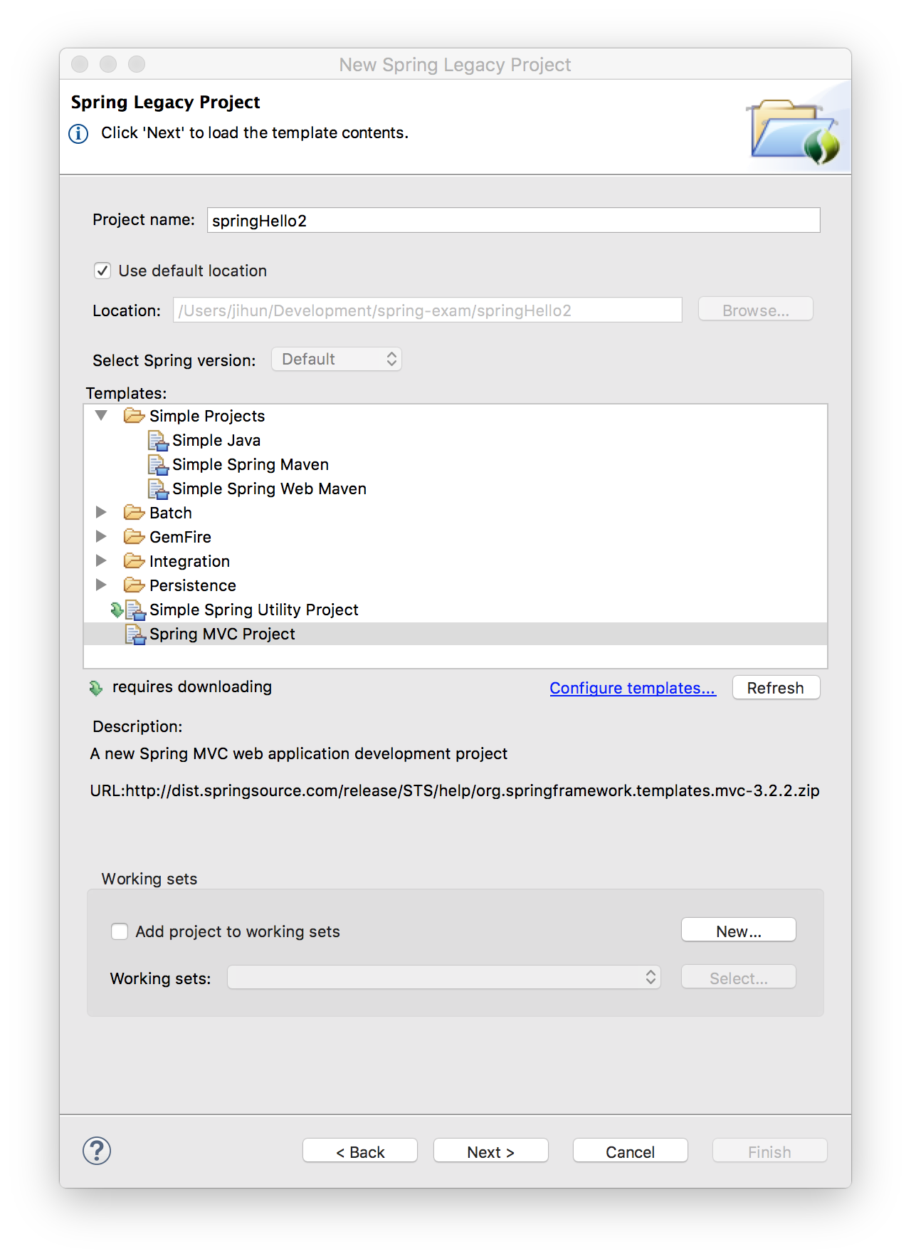 Spring project start – Jihun's Development Blog